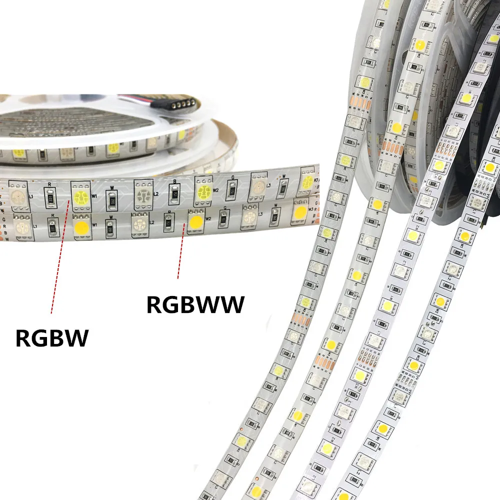 Светодиодная лента 5050 RGB / RGBW/RGBWW 5 м 300 светодиодов изменяемый цвет гибкая