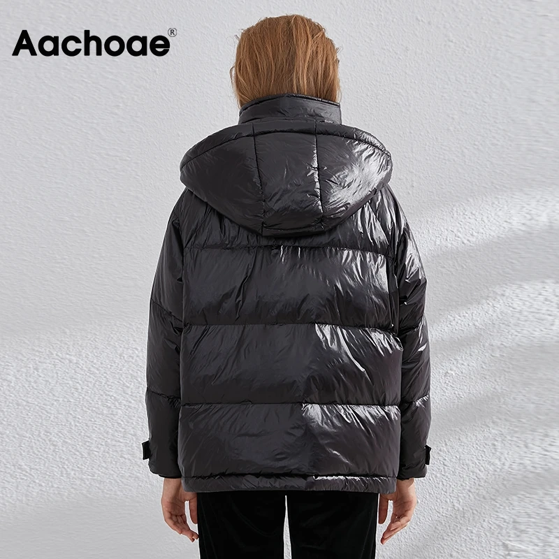 Aachoae Winter Ultra Light Duck Down Coat Women