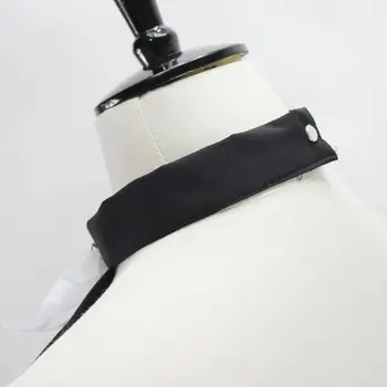 

Wrinkled Scallop Fake Collar Imitation Rhinestone Bowtie Necklace Choker Tie 50JB