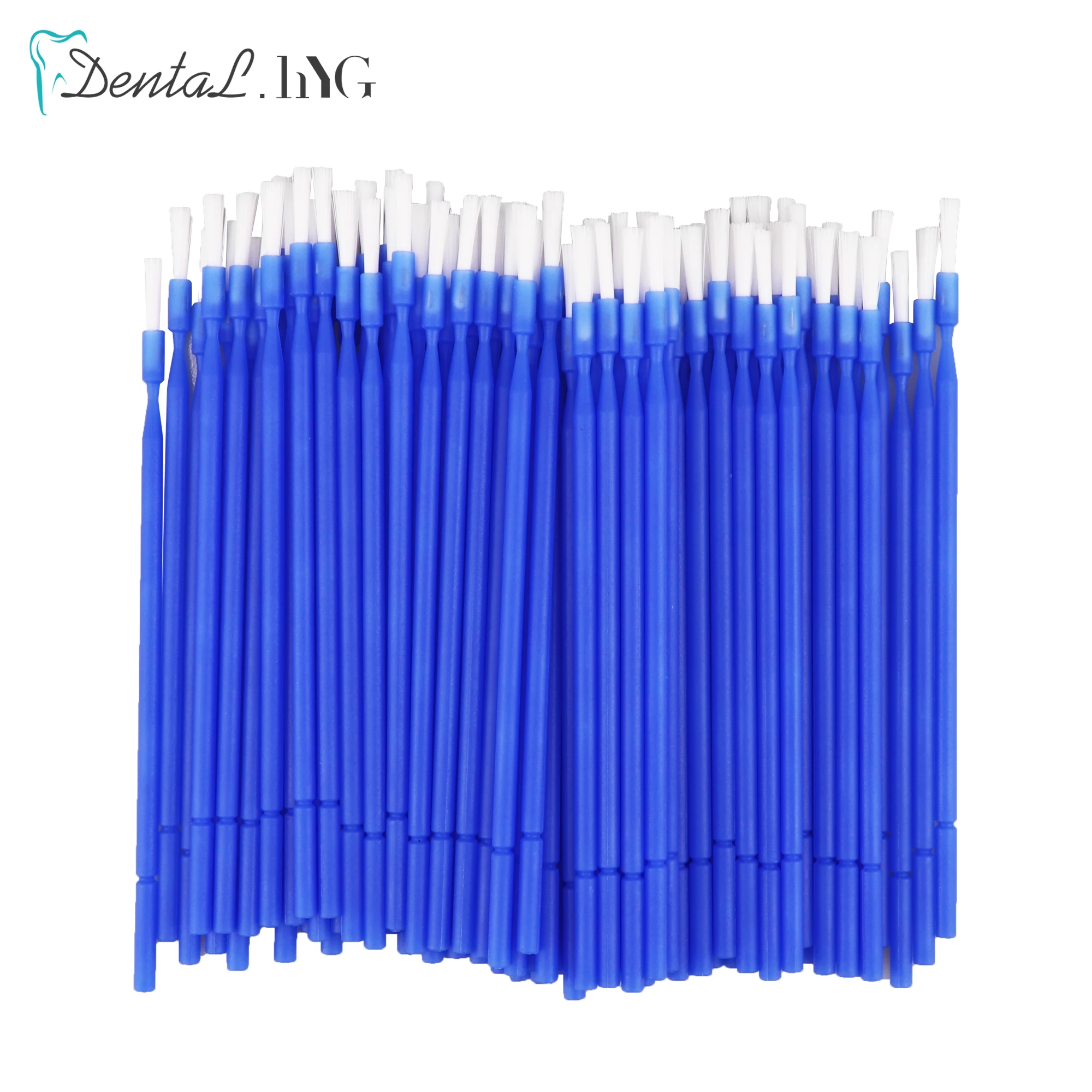 100pcs/bag Dental Disposable Long Applicators Dental Lab Long Micro Brush Teeth Whitening Oral Dentist Materials Accessories