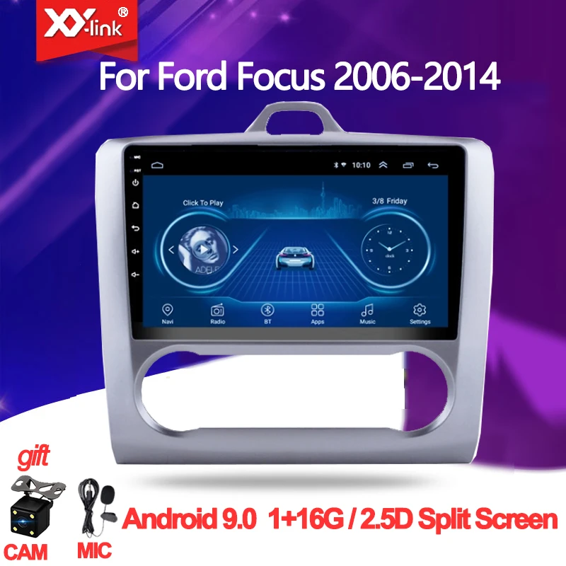 

9 inch Android 9.0 Car Radio video Player GPS For ford focus EXI MT 2 3 Mk2 2004 -2016 Multimedia player stereo audio no 2 din