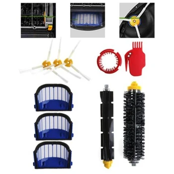 

Sweeping Robot Vacuum Cleaner Accessories Plastic Brush Filter Replenishment Parts Spare Brush Kit For IRobot Roomba 600 Series