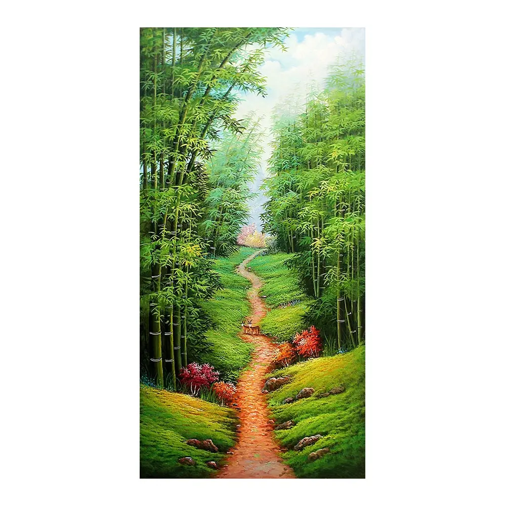 

Bamboo forest pathway Diamond Painting Scenic Round Full Drill Nouveaute DIY Mosaic Embroidery 5D Cross Stitch home decor gifts