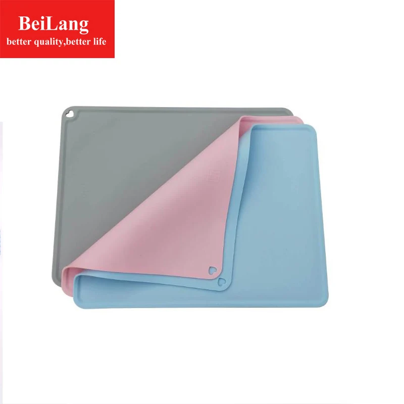 BeiLang et silicone anti-overflow placemat anti-skid moisture-proof waterproof easy to clean cat dog pad Multi-function diet pad