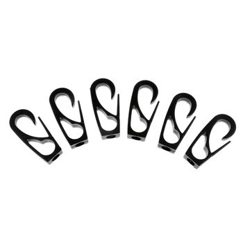 

Set of 6 Rope Hook Bungee Cord End Spring Snap Clips for Boat Trailers Kayak Accessories