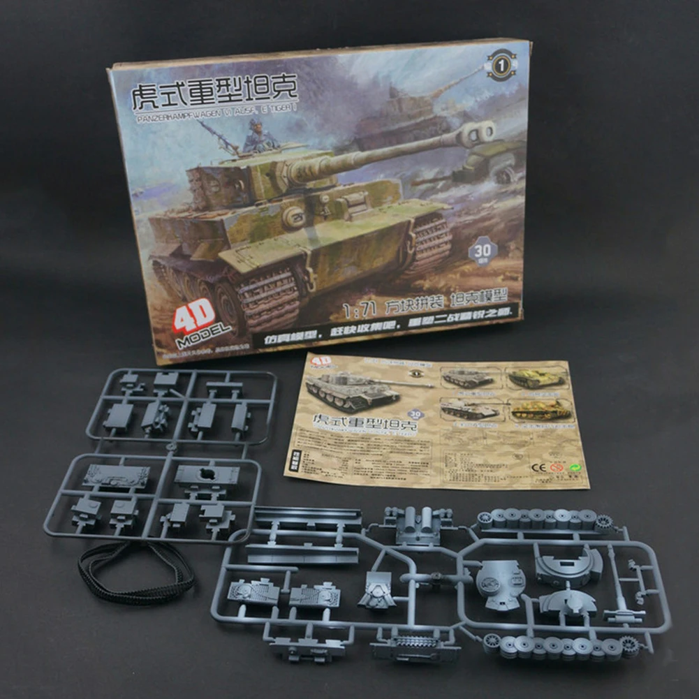 1/72 Немецкий тигр пантера Танк модель DIY Собранные Детские пазлы Модель Набор для обучения используется домашний декор положить на стол