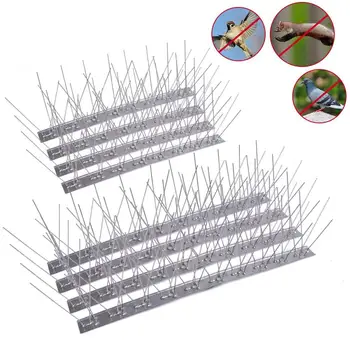 

Bird Spikes Repellent Stainless Steel Pigeons Nails Anti-Bird Anti-Dove Spikes