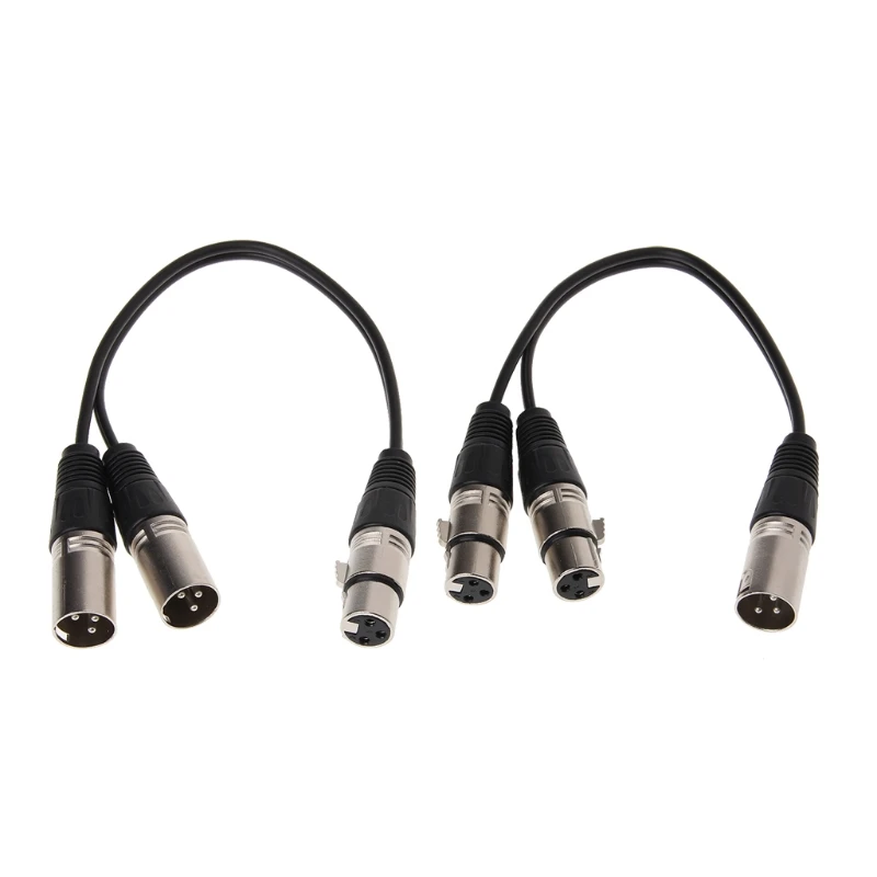 3-Pin зарядный кабель с разъемом папа Dual XLR Y разветвитель аудио кабель-адаптер для микрофона 77UA