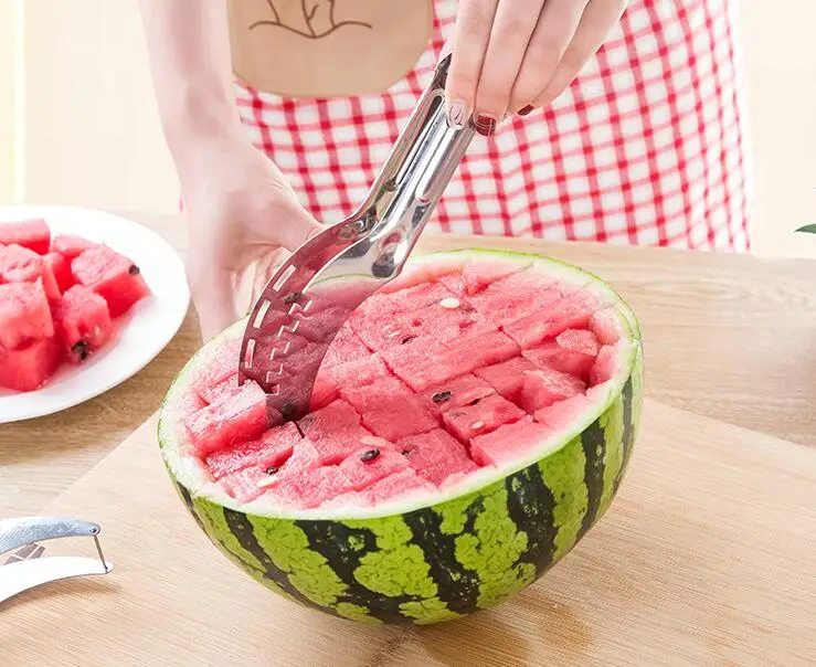 Нож для арбуза инструмент из нержавеющей стали Cantaloupe столовые приборы разделитель для фруктов кухонный гаджет