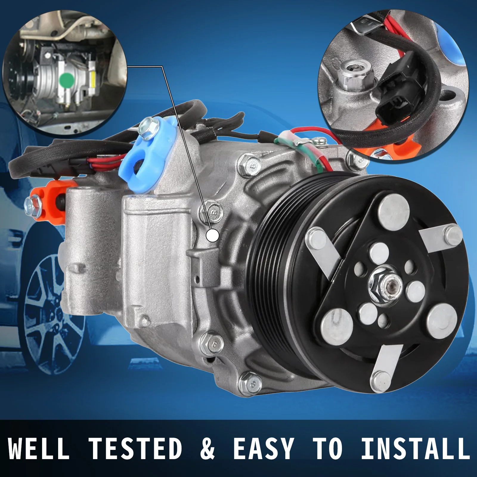 SucceBuy Auto AC Compressors Suitable for Honda Civic 2006-2011 1.8L Car Air Conditioning Compression System Rapid Refrigeration