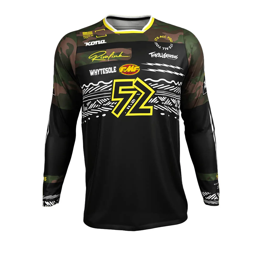 2022 Team Enduro Bike Jersey Motocross Jersey Custom Dh Mx Downhill Jersey Speed Bike Mtb Jersey Bmx Sportwear Maglia Da Ciclismo