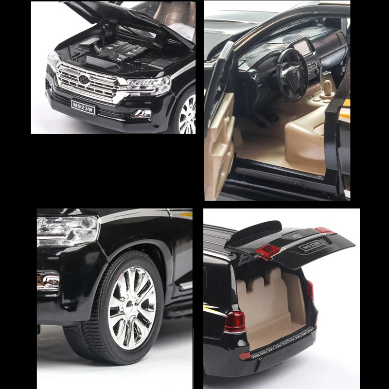 1/24 литья под давлением модель автомобиля сплава Land Cruiser SUV LX570 внедорожные