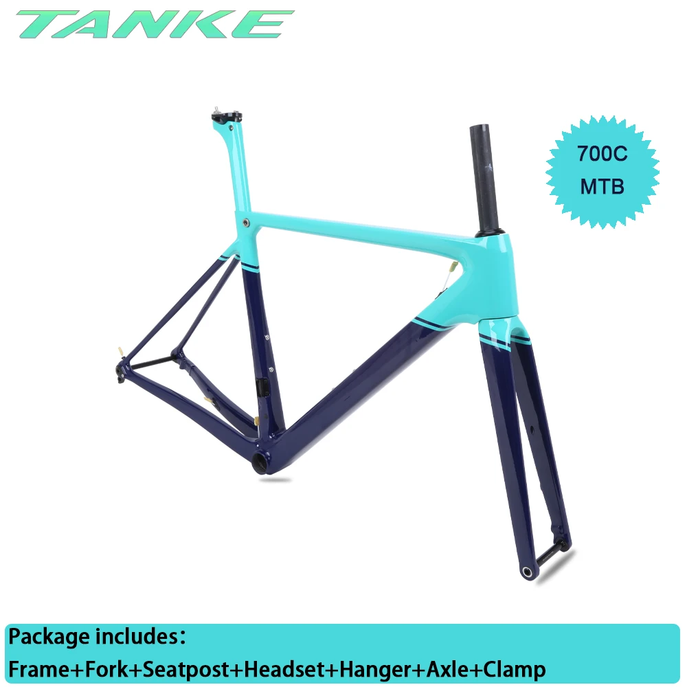 Tanke Glossy T800 Garboń Fietsframe 46 54 Cm BB86 700C Racefiets Schijfrem  Frameset Ultralight Fiets Frame met Vork + Zadelpen|Bicycle Frame| -  AliExpress