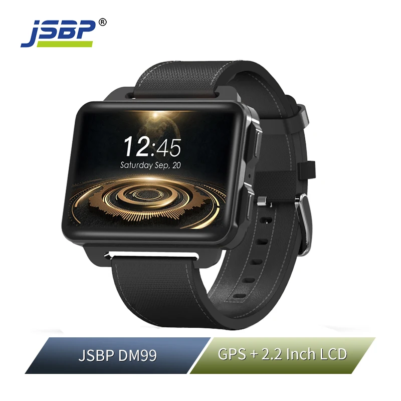 DM99, большой экран, Android, Смарт-часы, 2,2 дюймов, ЖК-экран, gps, wifi, пульсометр, Bluetooth, 4,0, 1200 мА/ч, многоязычный, с камерой 130 Вт