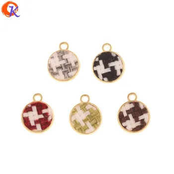 

Cordial Design 100Pcs 12*15MM Jewelry Accessories/Charms/Hand Made/Double-faced Fabric Effect/DIY/Coin Shape/Earring Findings