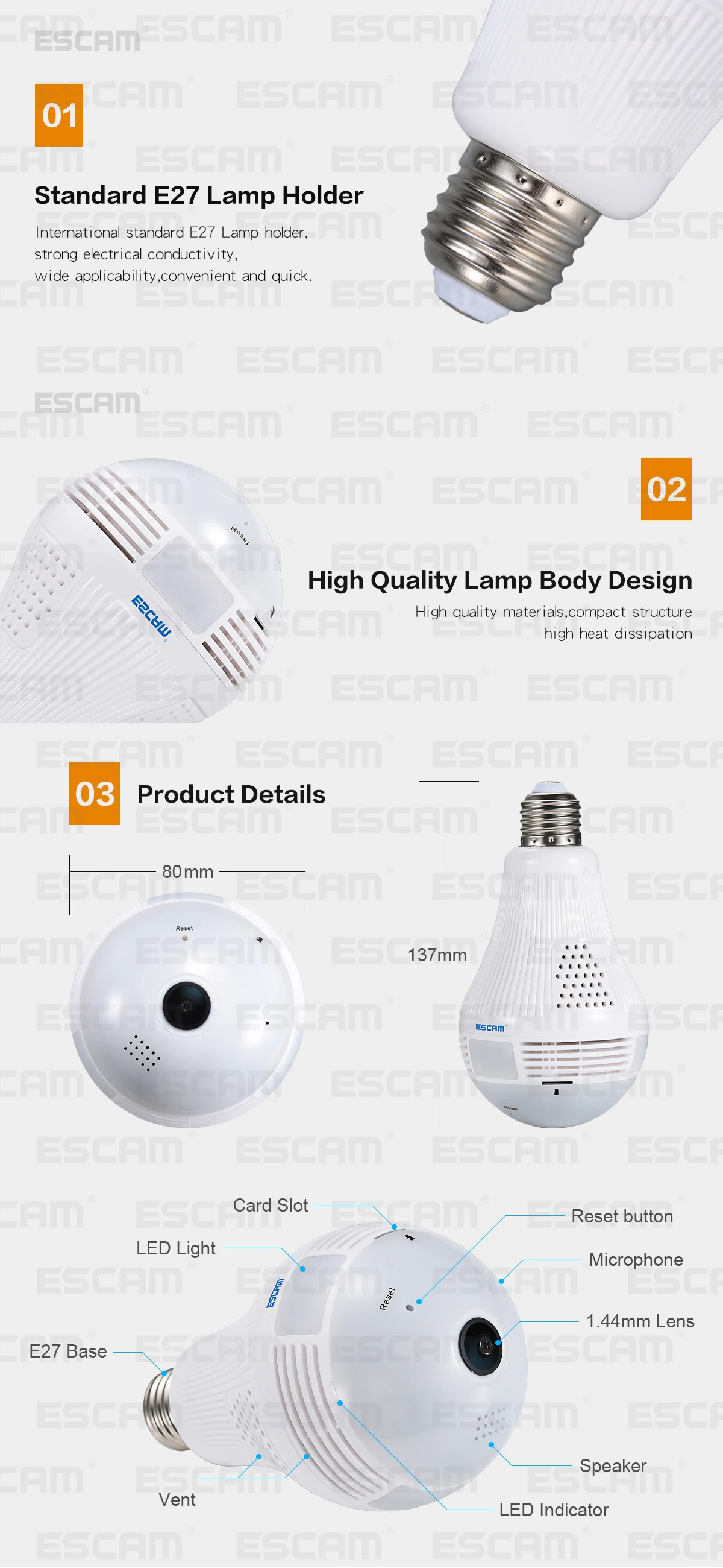 ICSee QP136 HD 960P видеокамера с Wi-Fi 360 градусов панорамная H.264 инфракрасная камера обнаружения движения в помещении беспроводная IP камера
