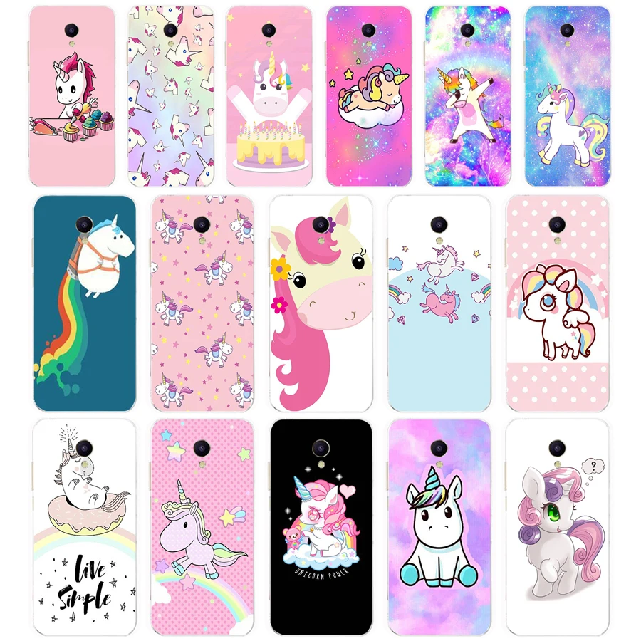 74 Единорог на радуге Jetpack подарок Мягкий Силиконовый ТПУ чехол для телефона Meizu M5