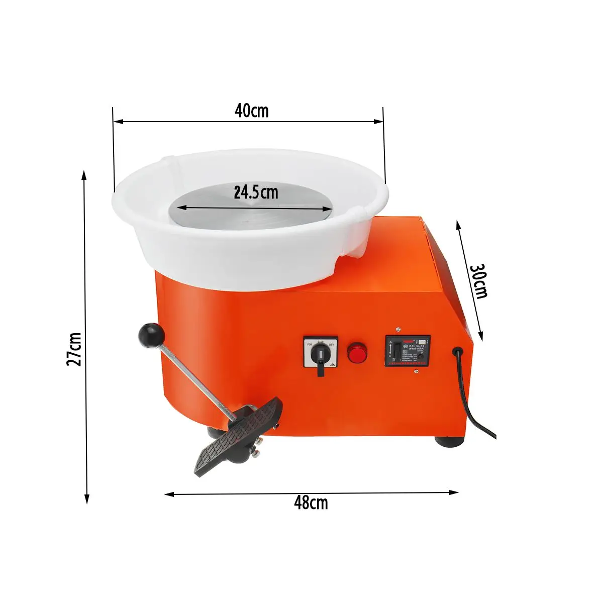 Pottery Wheel Detachable Machine 350W Ceramic Work Clay Craft Art Foot Pedal 110/220V US/AU/EU Plug Flexible Detachable Smooth