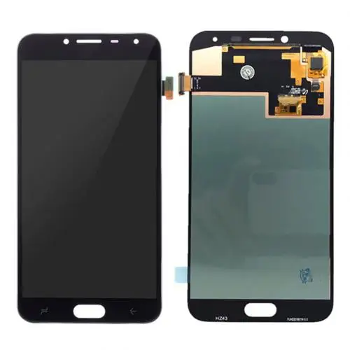 Супер AMOLED для samsung Galaxy J4 J400 J400F J400G/DS SM-J400F ЖК-дисплей с кодирующий преобразователь сенсорного экрана в сборе - Цвет: Черный