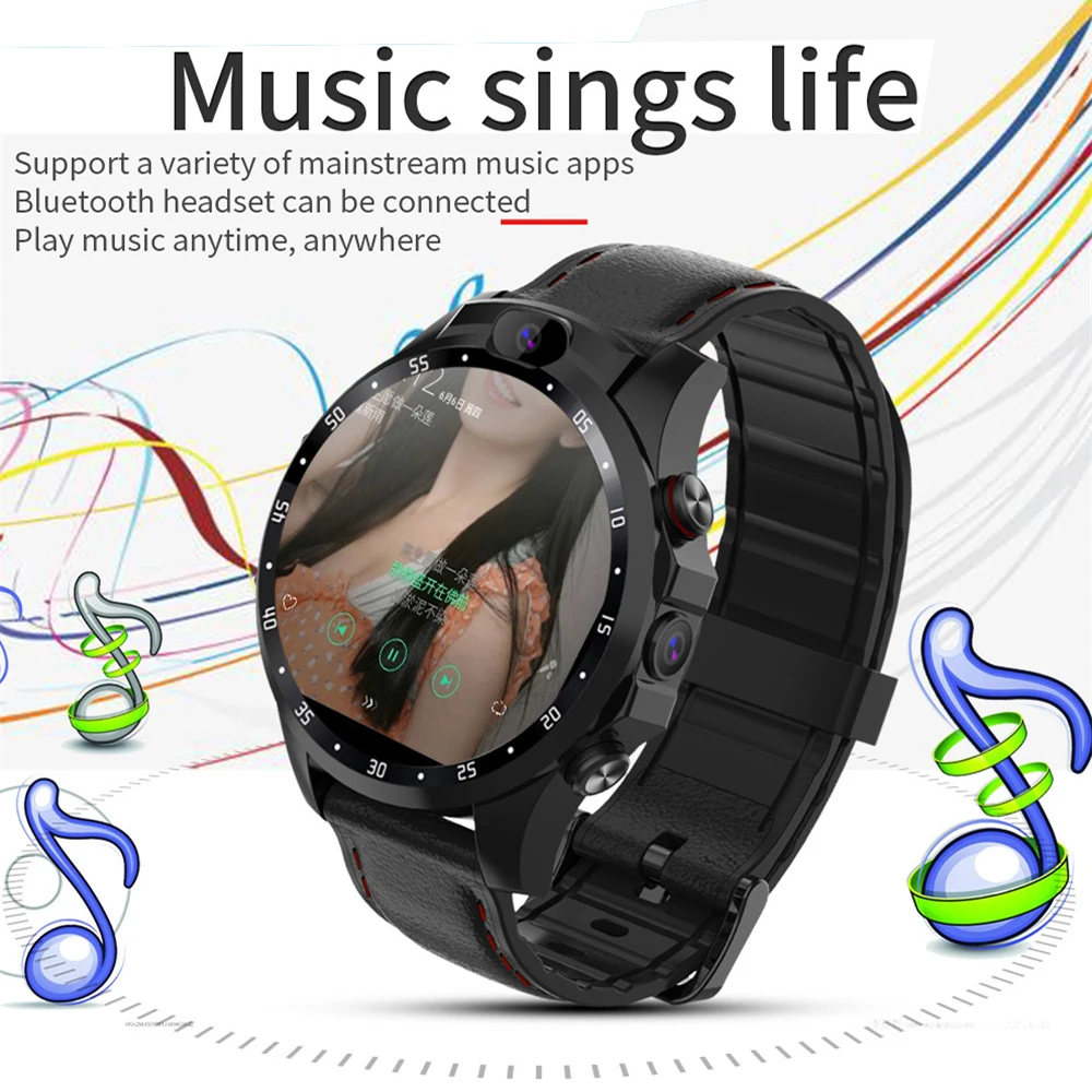 US $101.99 V9A Android 71 Smart Watch SIM Card 4G 3GB32GB 156 Screen Dual 5MP Camera Phone Call WiFi GPS Smartwatch Connect Android IOS