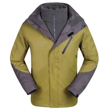 KLV/зима Для мужчин Водонепроницаемый спортивные катание на сноуборде и лыжах куртка теплая одежда, для катания на велосипеде, для рыбалки, с защитой от ветра Пеший Туризм Кемпинг флисовой куртки пальто для активных видов спорта вне помещений