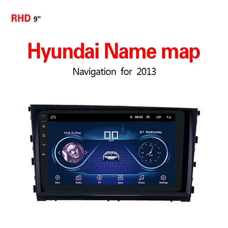 WIFI 1G16G Lionet gps навигация для автомобиля hyundai Имя карта 2013 9 дюймов RH2025X - Размер экрана, дюймов: WIFI 1G16G