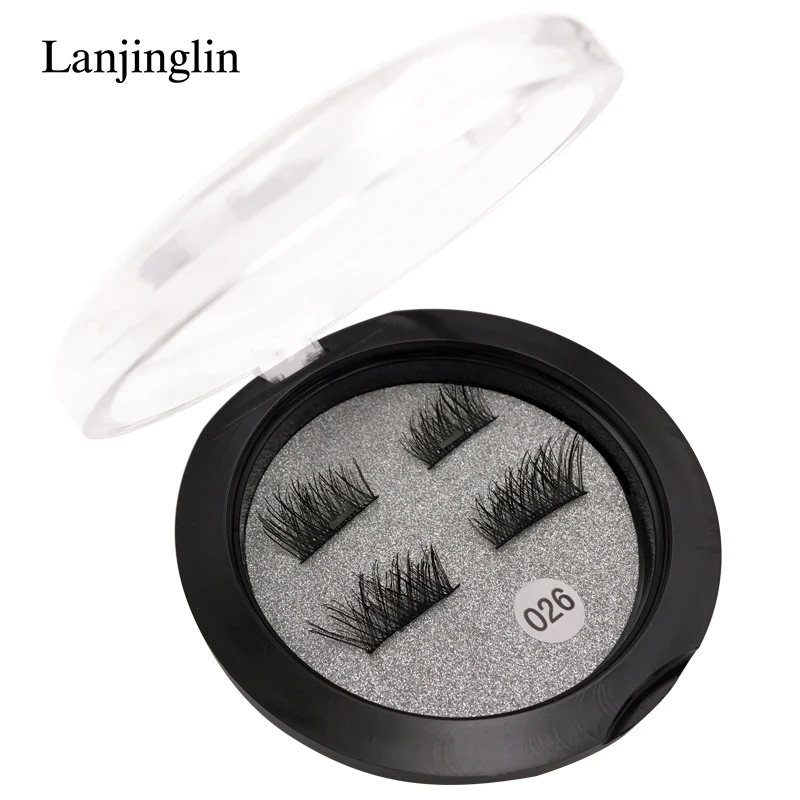 1 Pair Magnetic Eyelashes Natural Long Handmade 3D Mink Lashes Makeup Set Extension Tools Magnetic Lashes maquiagem fake eyelashes