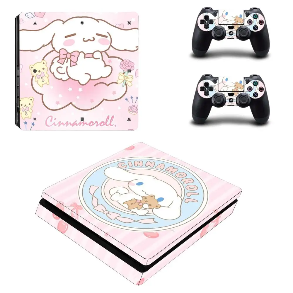 Cinnamoroll лаурель собака PS4 тонкая кожа Наклейка виниловая для консоли Playstation 4 и 2 контроллеров PS4 тонкая кожа Наклейка