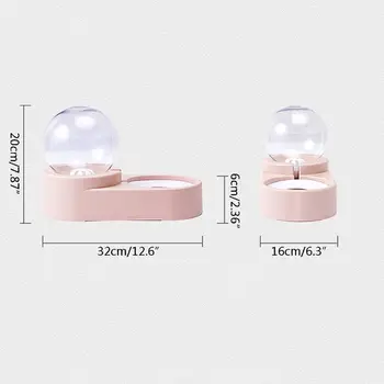 

2020 New Automatic Cat Feeder and Water Dispenser in Set with Slicker Brush Gift