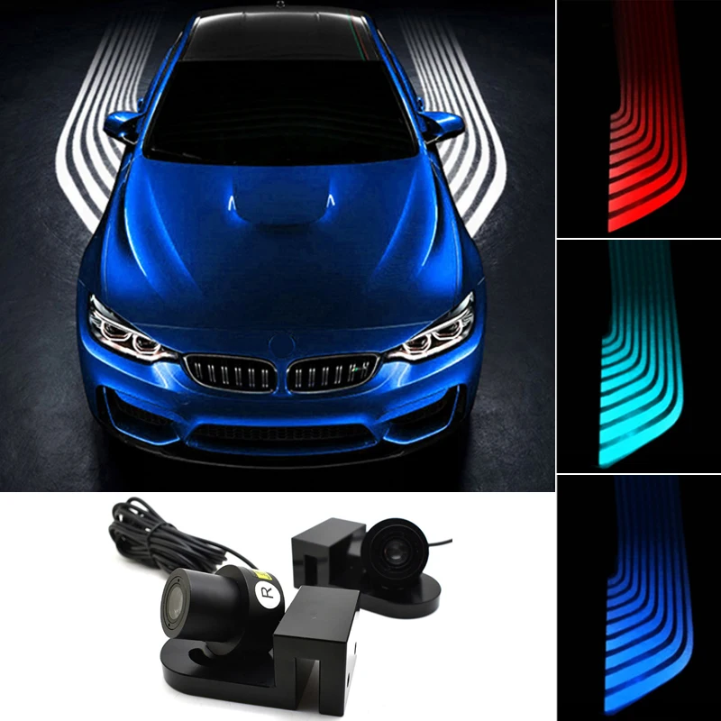 

Car LED Decorative Light Led Welcome Lights Projector Lighting Atmosphere Lamp Signal Wings Lamp Fog Warning Stop Running Light