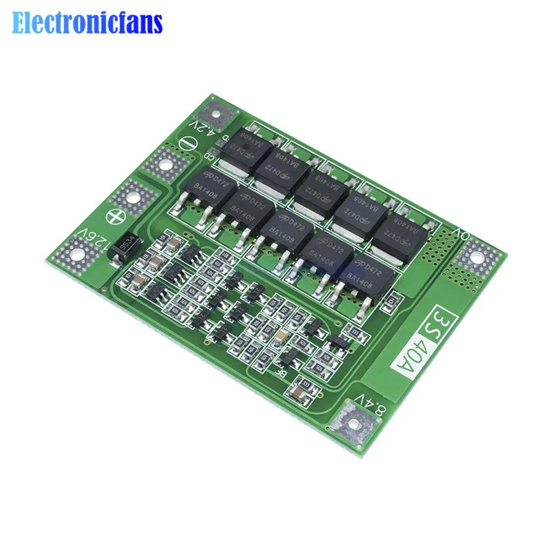 3S 40A литий-ионная батарея зарядное устройство Lipo ячеечный модуль PCB плата защиты BMS для сверлильного двигателя 12,6 в с балансом