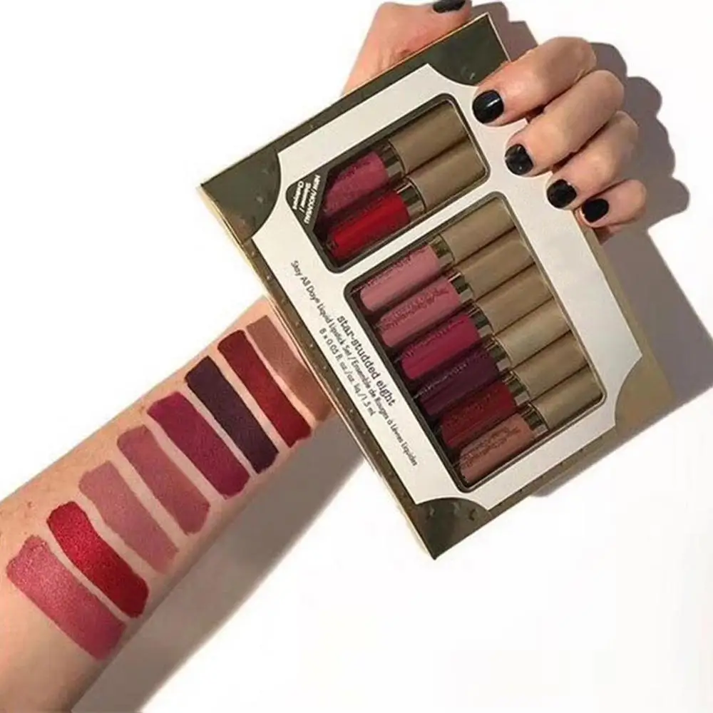 

8Pcs Lipstick Set make up Waterproof Makeup Lip Gloss Comfortable Long-lasting Lipgloss Kit MAKEUP Cosmetics