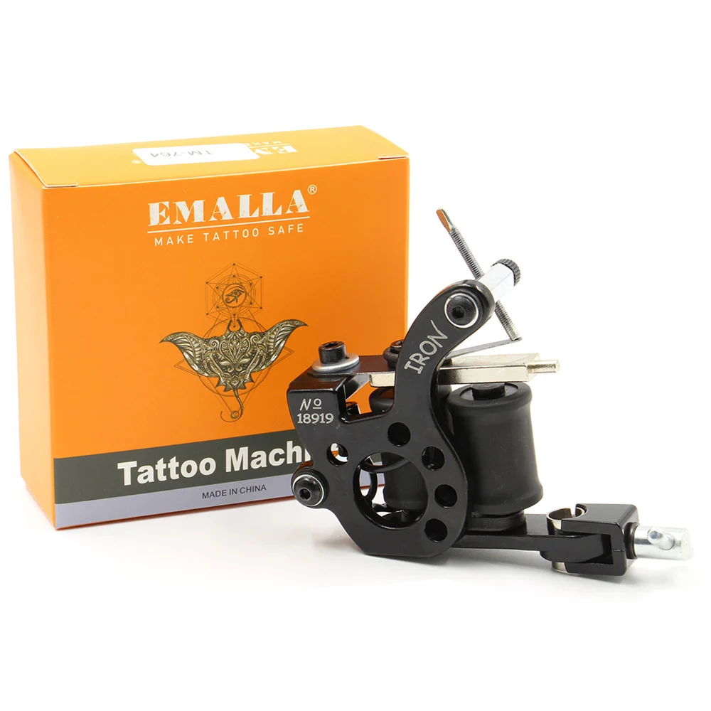 Professional Hot Sale High Quality 10 Warp Coil Tattoo Machine For Shader&Liner Tattoo Machine Gun Free Shipping