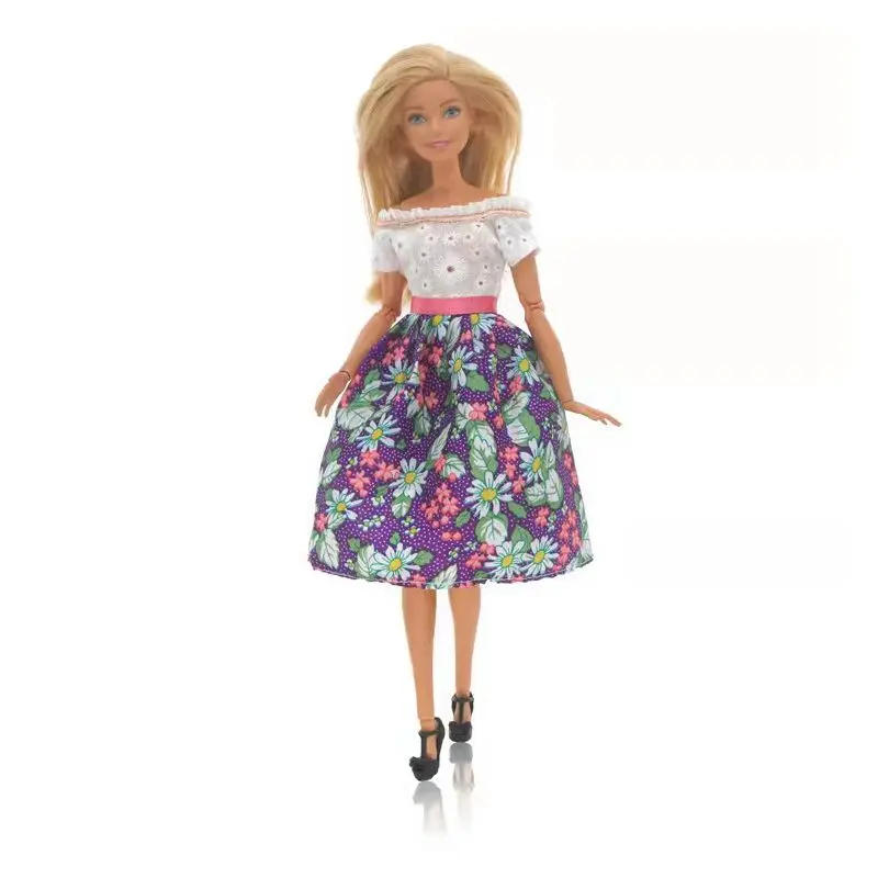 

Floral 11.5" Doll Dress For Barbie Doll Clothes Dancing Outfits Party Gown 1/6 BJD Dolls Accessories For Barbie Dresses Kids Toy