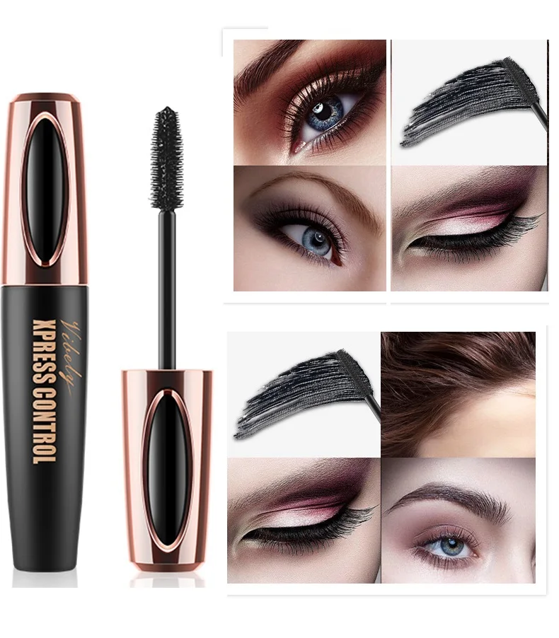 4D Очаровательная шелковая тушь для ресниц объем водостойкая удлиненная