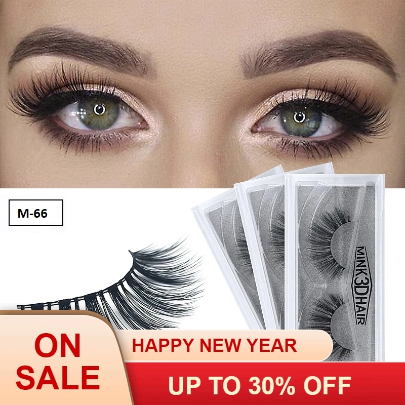 

Reusable False Eyelashes Crisscross 3D Thick Curly Mink Hand Made Natural long Lashes Party Sexy Charming Makeup Accessories