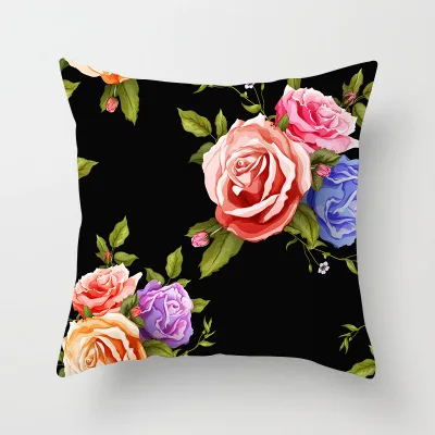 drd311-9 Наволочка для подушки ZENGIA Flower 45*45 см, полиэстер, Тропическое растение, наволочка для подушки, декоративные подушки для дивана, наволочка - Цвет: drd311-9