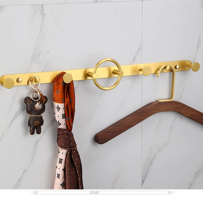 

Coat Hook Clothes Towel Hook Hat Handbag Holder Wall-mounted Aluminum Robe Hook Livingroom Bathroom Hanger Bedroom Accessories
