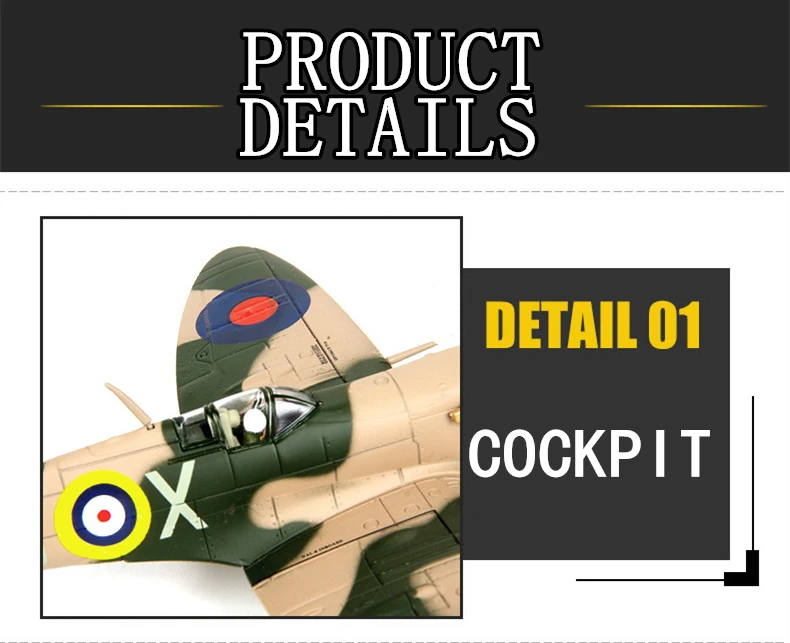 Terebo 1: 72 Spitfire Fighter модель Второй мировой войны модель самолета из сплава моделирование военные украшения коллекция подарок