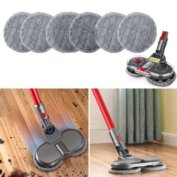 

Set Mop Head 6*Mop Cloth For Dyson V7 V8 V10 V11 Cleaner Parts Useful Practical