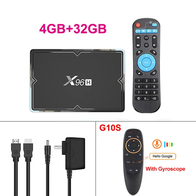 4G 32G add G10S X96H телевизионная коробка Android 9,0 mini X96 4K 6K телеприставка 4GB 64GB Allwinner H603 2,4G/5G Wifi netflix 2GB 16GB Медиаплеер - Цвет: 4G 32G add G10S