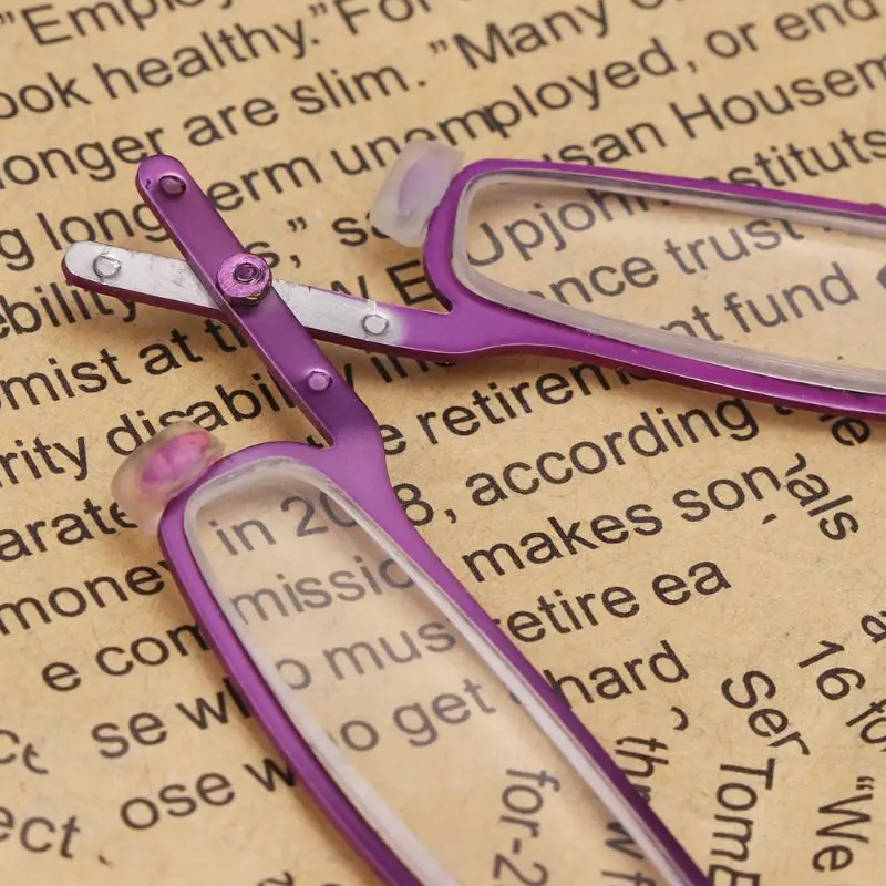 Карманные металлические складные очки для чтения унисекс дальнозоркости + 1 5 2 3 4 0