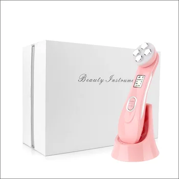 

AOPHIA 5-1 EMS Mesotherapy Electroporation RF Radio Frequency Facial Colorful LED Photon Care Light Face Lift Tighten Beauty Pen