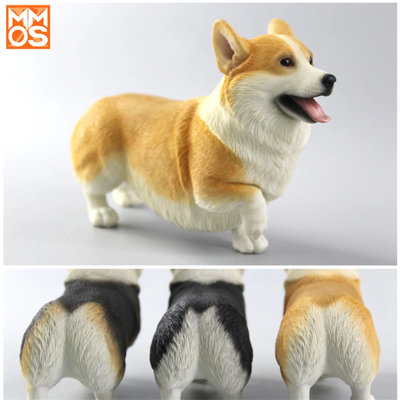 XMMOS 1/6 Welsh Corgi Pembroke Dog Pet Puppy Figure Animal Model Toys Decor Desktop Ornaments for Children Adults Kids Xmas Gift |