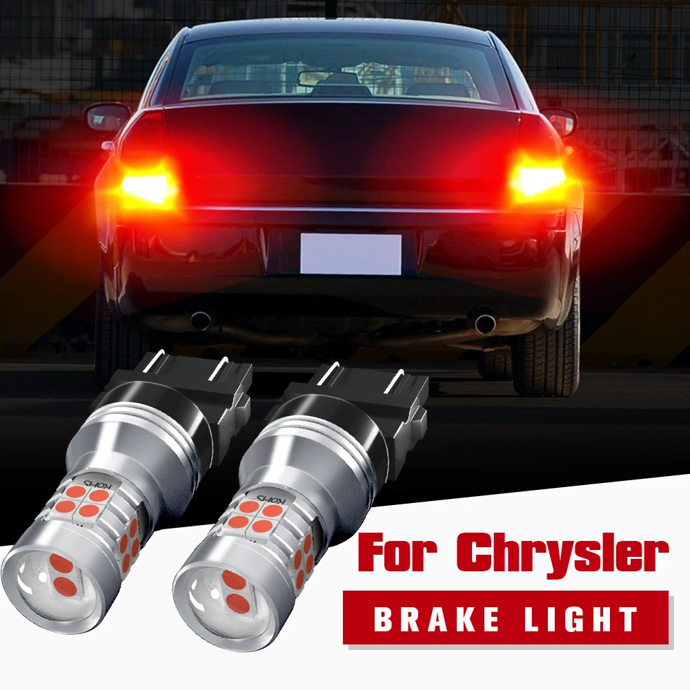 2pcs LED Brake Light Blub Lamp 3157 P27/7W T25 Canbus For Chrysler 300C 2004-2010 300M PT Cruiser 2000-2010 Sebring 2001-2010 | Автомобили