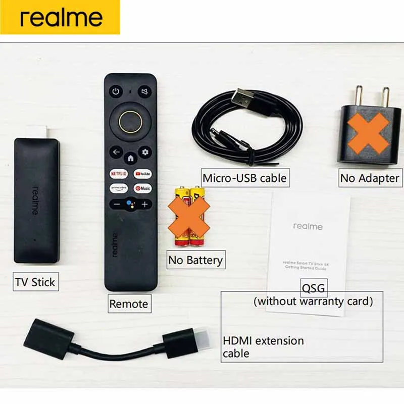 realme 4K TV Stick Smart Google Global Version 2GB 8GB HDMI 2.1 Quad-Core CPU Dual-Core GPU HDR 10+ 4Kp60 Bluetooth 5.0 realme 4K TV Stick Smart Google Global Version 2GB 8GB HDMI 2.1 Quad-Core CPU Dual-Core GPU HDR 10+ 4Kp60 Bluetooth 5.0