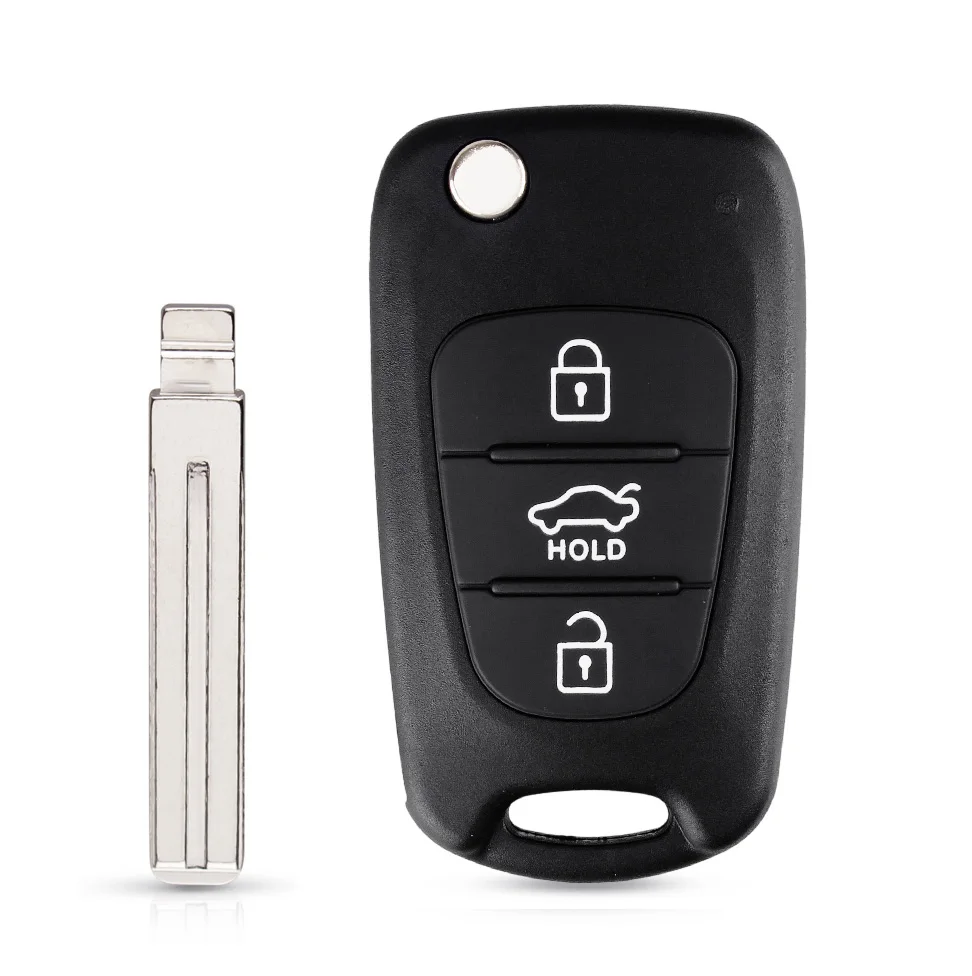 KEYYOU Replacement Remote Car Key Shell 3 BT Flip Folding Key Case For Kia K2 K5 Rio 3 Picanto Ceed Cerato Sportage For Hyundai - Цвет: Model 2