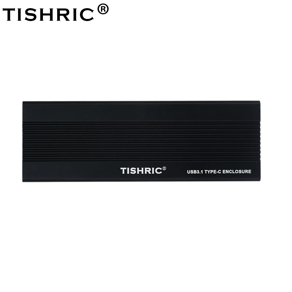 Чехол для жесткого диска TISHRIC USB3.1 для NVME, корпус для жесткого диска USB3.1 с интерфейсом type-C, корпус жесткого диска 3 ТБ для внешнего жесткого диска - Цвет: Black