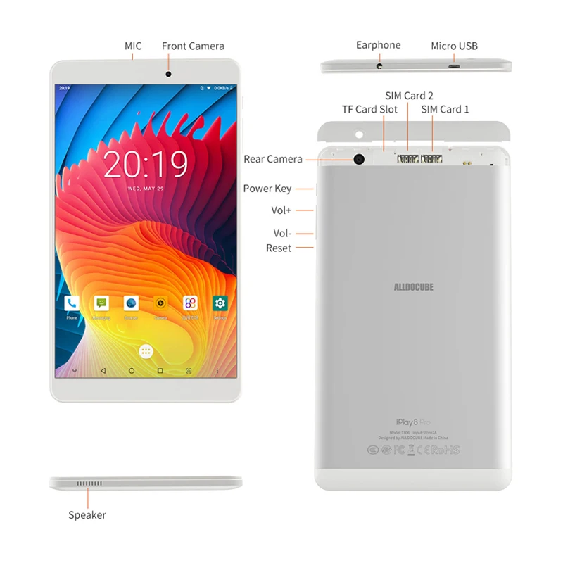 Alldocube iPlay8 pro планшет на Android 9 0 четыре ядра экран 8 дюймов 2 Гб + 32 ГБ|Планшеты| |