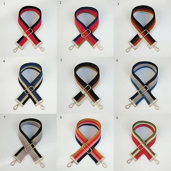 

Nylon Striped Bag Adjustable Strap 120 cm DIY Replacement Colorful Wide Handbag Strap Bag Accessories For Ladies Bag